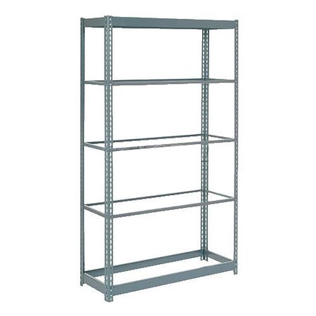 GLOBAL INDUSTRIAL Heavy Duty Shelving 36W x 12D x 60H With 5 Shelves, No Deck, Gray B2297676